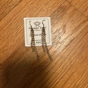 Gold Chain Dangle Earrings